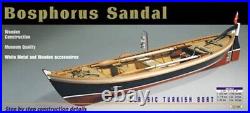 1/16 Authentic Wooden Ship Model 18 Long! The Bosphorus Sandal Rowboat