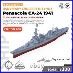 1/300 Military Model Kit USS Pensacola CA-24 Heavy Cruiser 1941 Full Hull