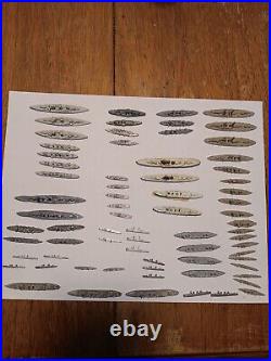 1/3000 Scale Metal Ship Models! Lot of 70! Excellent for Naval Wargaming