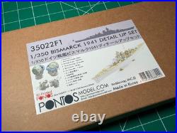 1/350 Pontos Model Bismarck 1941 Detail Up Set #35022F1