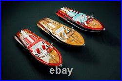 116 Blue Italian Speed Boat Riva Model Ship 21 52cm