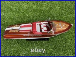 116 Riva Aquarama Boat Wooden Model Ship Handcraft Wooden Boat Decor 21