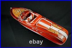116 Riva Aquarama Handcrafted Model Italian Speed Boat Wooden Ship 21