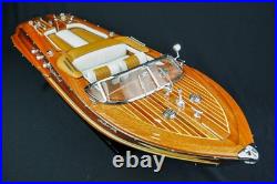 116 Riva Aquarama Wooden Ship Model 21 Speed Boat Model Decor Christmas Gift