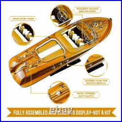 116 Riva Aquarama Wooden Ship Model 21 Speed Boat Model Decor Christmas Gift
