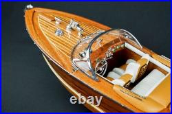116 Riva Aquarama Wooden Ship Model 21 Speed Boat Model Decor Christmas Gift