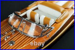 116 Riva Aquarama Wooden Ship Model 21 Speed Boat Model Decor Christmas Gift