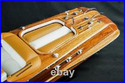 116 Riva Aquarama Wooden Ship Model 21 Speed Boat Model Decor Christmas Gift