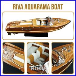 116 Riva Aquarama Wooden Ship Model 21 Speed Boat Model Decor Christmas Gift