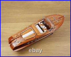 116 Vintage Wooden Riva Aquarama Speed Boat Model Ship Christmas Gift
