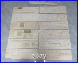 135 1.2M Sirius The Adventures Of Tintin Handmade Wooden Ship Model Kit