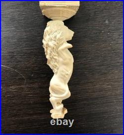 150 Ingermanland 1715 Ship Model Bow Lion Boxwood Carving Decoration