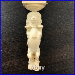 150 Ingermanland 1715 Ship Model Bow Lion Boxwood Carving Decoration