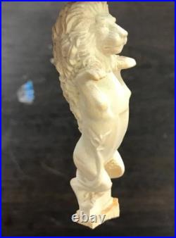 150 Ingermanland 1715 Ship Model Bow Lion Boxwood Carving Decoration