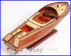 16 Inch Runabout Sm Speedboat Ship Model