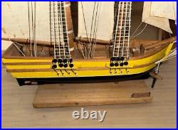 16 Vintage Wood Model Ship Boat Goleta