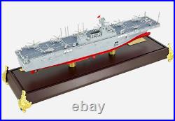 1600 43CM Type 75 Amphibious Assault Ship Anhui 33 Battle Ship Diecast Model