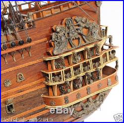16th Century Replica 28 Soleil Bult For King Louis XIV Sun King Wood Model Ship