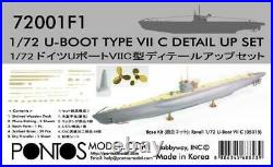 172 Pontos Model Detail Up Set for Revell U-Boat Type VII C