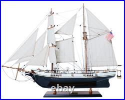1847 Harvey Baltimore Clipper Wooden Model Tall Ship 35 Sailboat