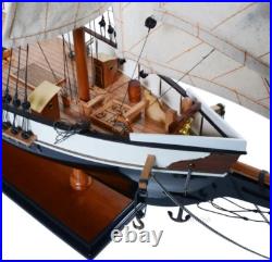 1847 Harvey Baltimore Clipper Wooden Model Tall Ship 35 Sailboat