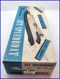 1946 WOODEN JET SPEED BOAT KIT B6, UNBUILT IN BOX, Monogram Models