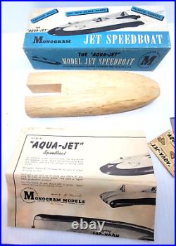 1946 WOODEN JET SPEED BOAT KIT B6, UNBUILT IN BOX, Monogram Models