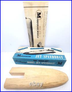 1946 WOODEN JET SPEED BOAT KIT B6, UNBUILT IN BOX, Monogram Models