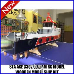 1PC SEA AXE 3307 900mm RC Model Wooden Model Ship Kit