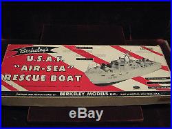 1st Orig VTG 1957 USAF Air-Sea Rescue Boat Berkeley's 30 Wooden Ship Model Kit