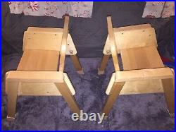 2 COMMUNITY PLAYTHINGS Chairs J410-2 Model Exc Cond Disassembled For Shipping
