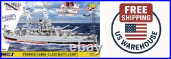 2-in-1 Pennsylvania-Class Battleship Block Puzzle & Display Model -Ship from US
