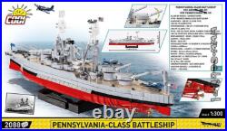 2-in-1 Pennsylvania-Class Battleship Block Puzzle & Display Model -Ship from US