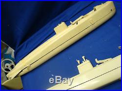 2 vintage 1960'S ITC Model HALIBUT SUBMARINE For Parts Restore IDEAL free ship
