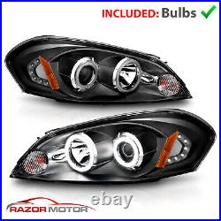 2006-2013 For Chevy Impala/06-07 Monte Carlo Black Projector Headlights