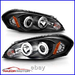 2006-2013 For Chevy Impala/06-07 Monte Carlo Black Projector Headlights