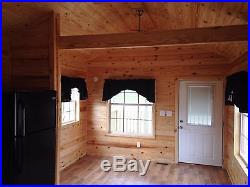 2019 12x40 RUSTIC CABIN PARK MODEL MOBILE HOME-PORCH-FOR RV PARK-Ship NTIONWIDE
