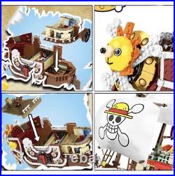 2080PCS Thousand Sunny Pirates Ship Fantasy Cartoon Ship Model Building blocks