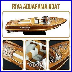 21 Wooden Riva Aquarama Speed Boat Model Ship Scale 116 Unique Christmas Gift