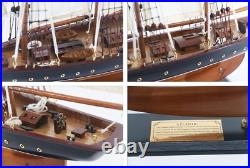 25 Wooden Sailboat Model Sailing Yacht Atlantic Schooner Ship Scale Replica