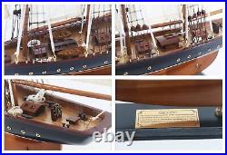 25 Wooden Sailboat model sailing Yacht Atlantic Schooner Ship Scale Replica