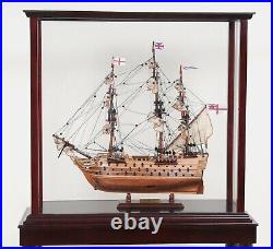 26.5-Inch Wood & Plexiglass DISPLAY STAND CASE for Ship Yacht Boats Models Floor