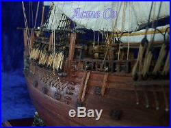 26 HMS Endeavour Wooden Flag Ship Model Boat Museum Quality Ready For Display