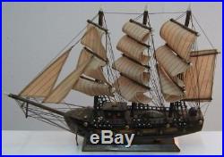 (3) Wood Model Ships Nice Nautical Decor For Shelves Or Wall HMS Victory Ship