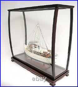 34 Wood & Plexiglass Tabletop DISPLAY CASE For Tall Ship Models New Collectible