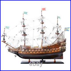 38 Swedish'Wasa' Tall SHIP MODEL Wooden Display Warship Gunship Nautical Decor