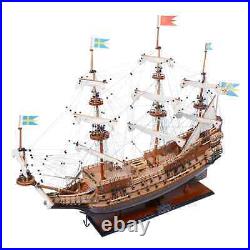 38 Swedish'Wasa' Tall SHIP MODEL Wooden Display Warship Gunship Nautical Decor