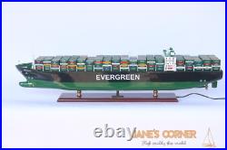 39.4 EVERGREEN Model Ship with light 103cm Cargo ship Model Best Quality