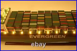 39.4 EVERGREEN Model Ship with light 103cm Cargo ship Model Best Quality