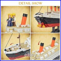3D Titanic Building Blocks Brick Ship Model Set The Kit For Kids Adult Large Toy